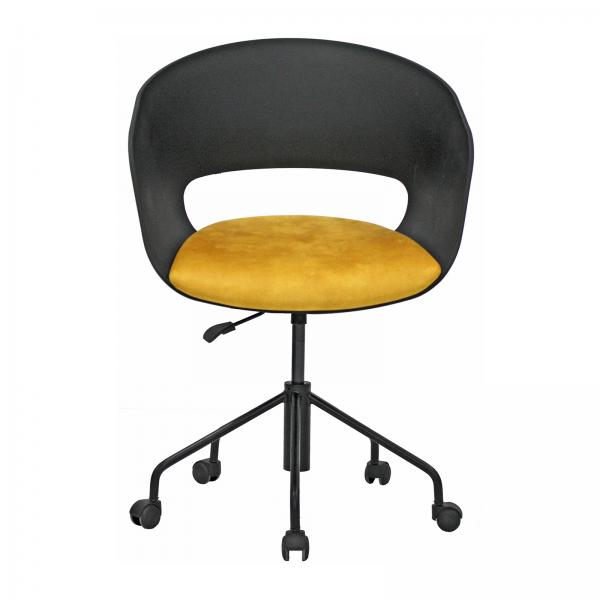Кресло Solo X Black H, основа с цвят хром