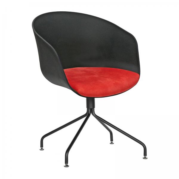 Кресло Solo X Black H, основа с цвят хром