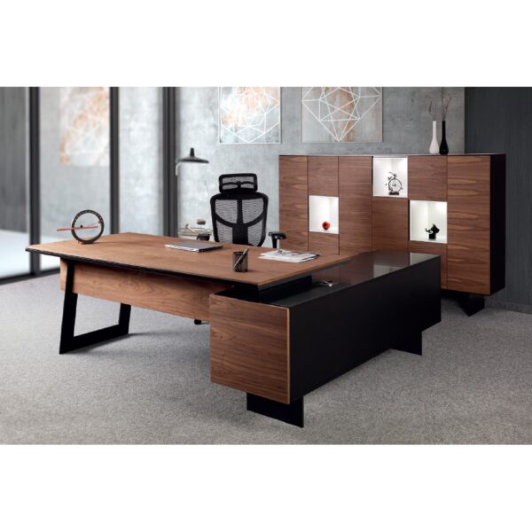 Луксозно офис бюро с помощен шкаф Lux 220x180