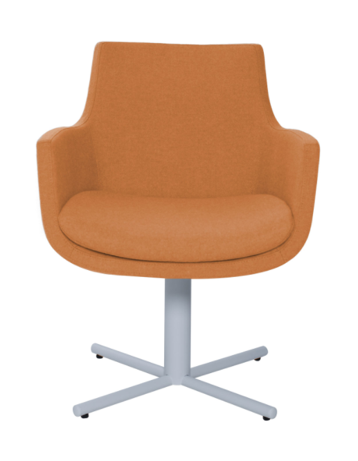 Кресло Clay X Leg, с бяла основа, с опция за дамаска в различни цветове