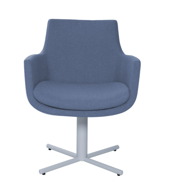 Кресло Clay X Leg, с бяла основа, с опция за дамаска в различни цветове