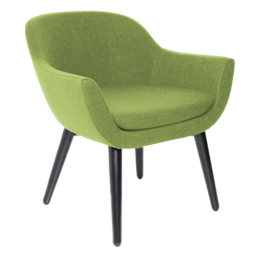 Кресло Evy Wood с опция за дамаска в различни цветове