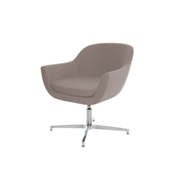Кресло Evy X Leg, основа с цвят хром, с опция за дамаска в различни цветове