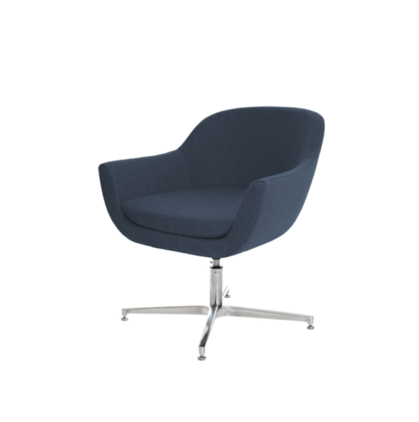 Кресло Evy X Leg, основа с цвят хром, с опция за дамаска в различни цветове
