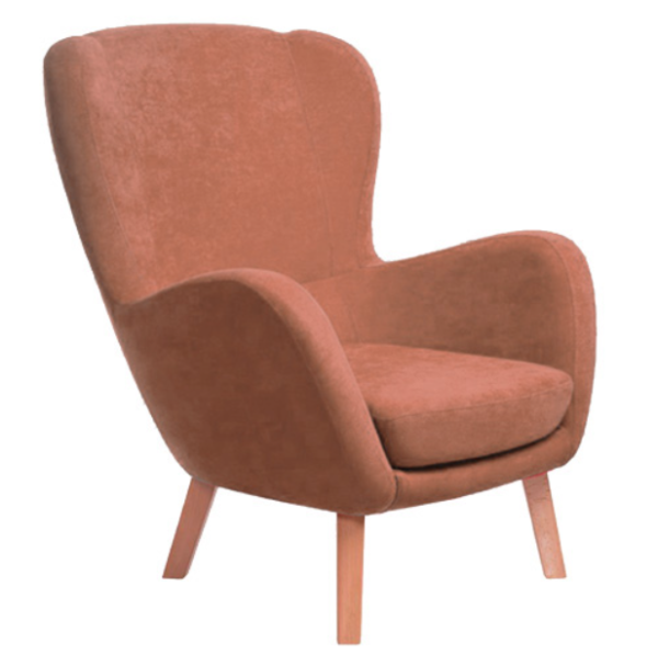 Кресло Heis Wood с опция за дамаска в различни цветове
