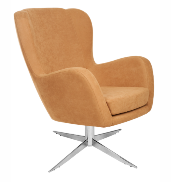 Кресло Heis X, основа с цвят хром, с опция за дамаска в различни цветове